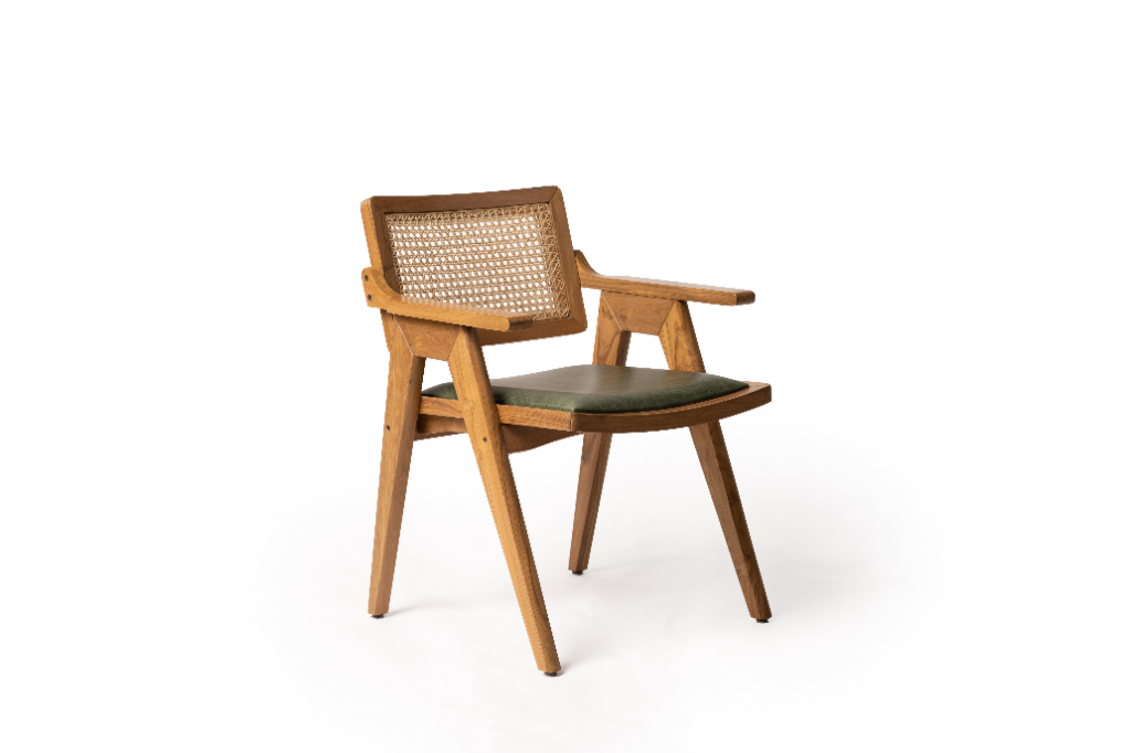 Muse Dining Chair (Cane back & Cushioned Seat)