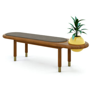 Pebble Bench (with pot)