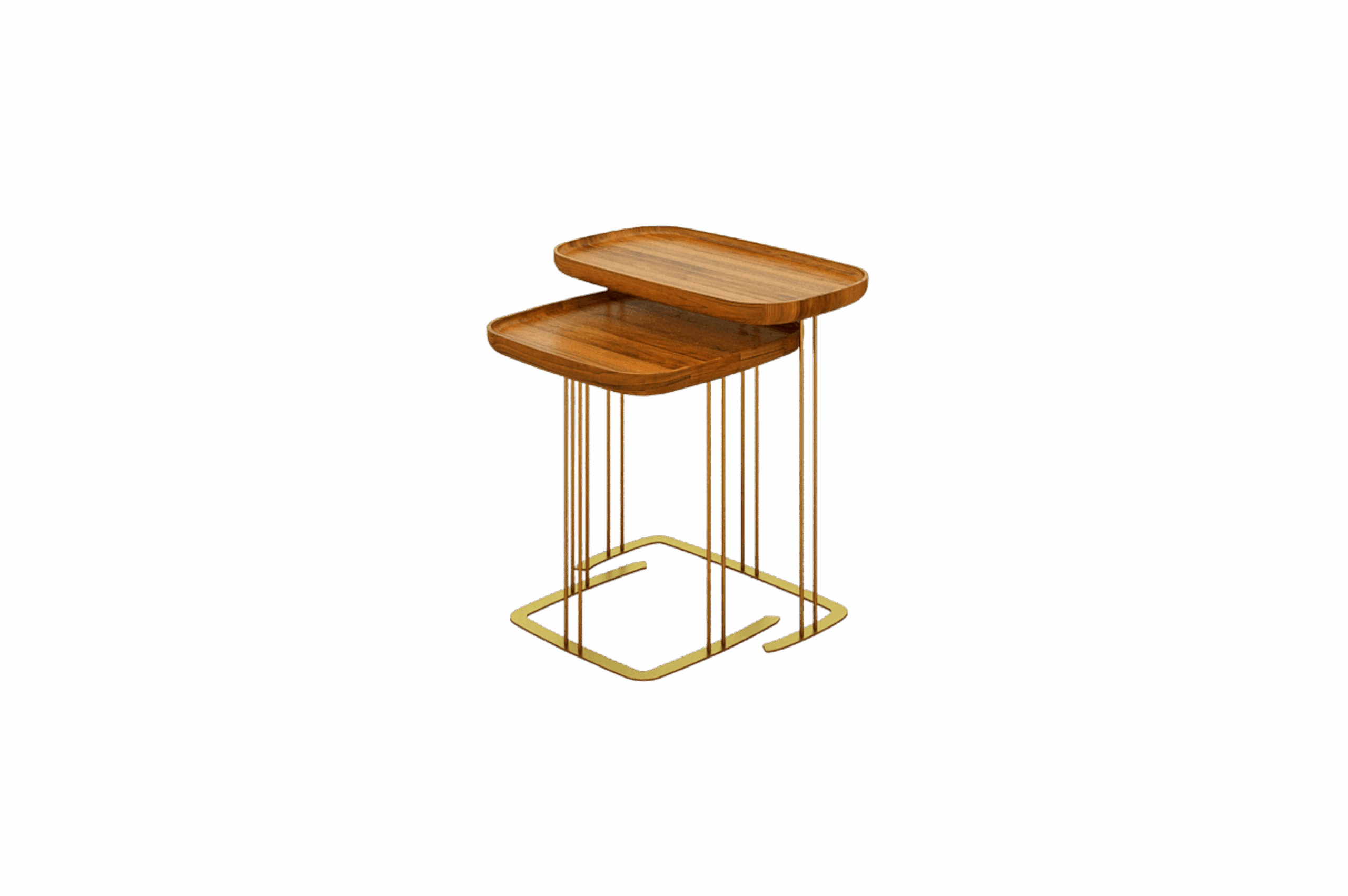 Cubes Nesting Table (Brass)