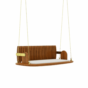 Pebble Swing – Wooden back & Cushioned seat