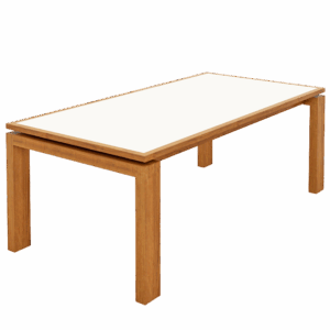 Collinear Dining Table (Glass Top)