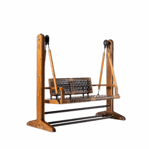 Piatto Swing – Leather Weaving (Free Standing)
